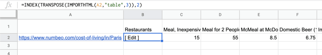 How to Import Data from a Website to Google Sheets