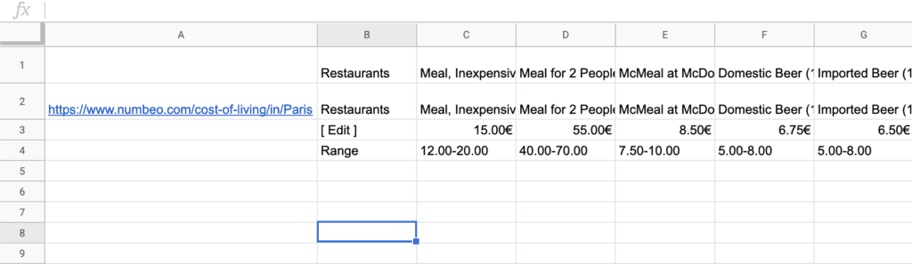 How to Import Data from a Website to Google Sheets