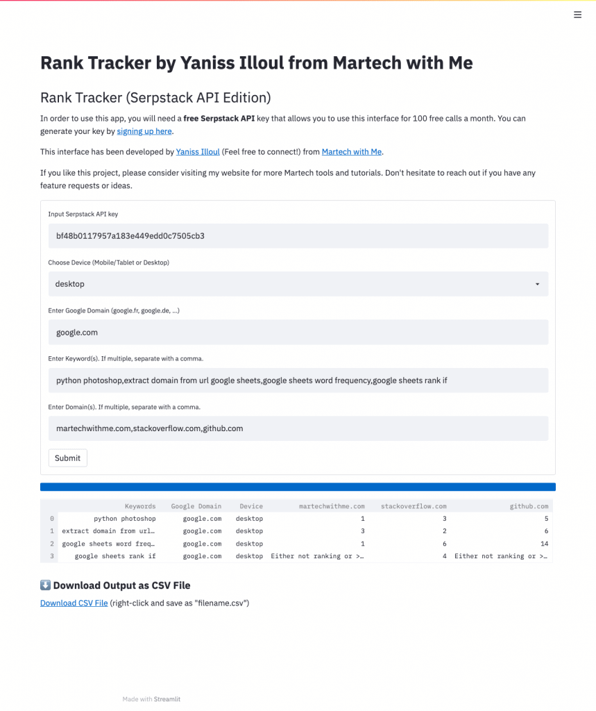 rank tracker download free